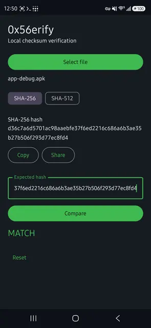 Screenshot 3 of 0x56erify