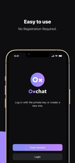 Screenshot 1 of 0xchat
