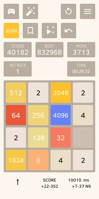 Screenshot 1 von 2048 Open Fun Game