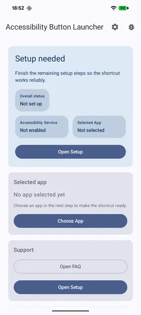 Screenshot 1 von Accessibility Button Launcher