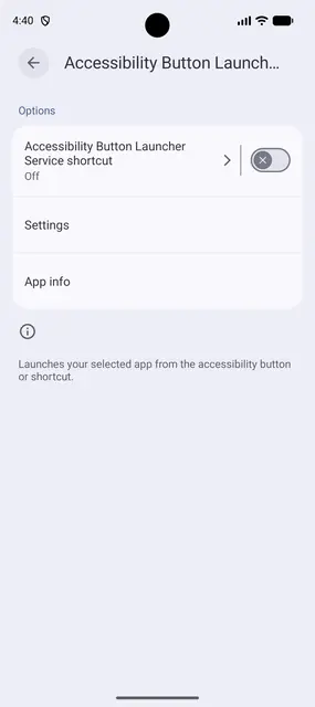 Screenshot 2 von Accessibility Button Launcher