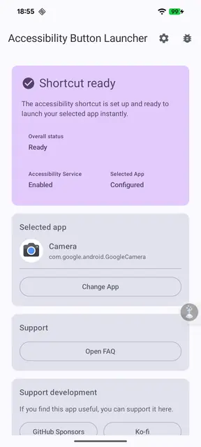 Screenshot 4 von Accessibility Button Launcher