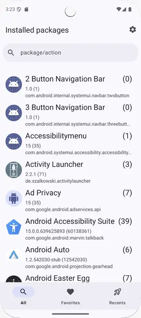 Screenshot 1 of Activity Launcher
