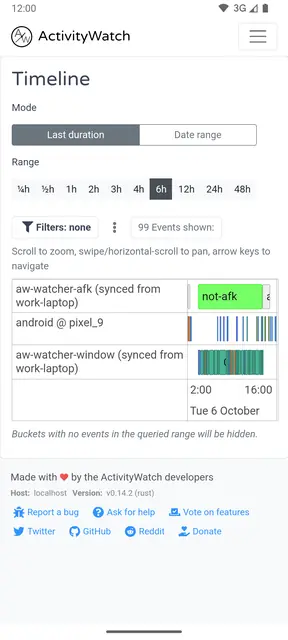 Screenshot 3 von ActivityWatch