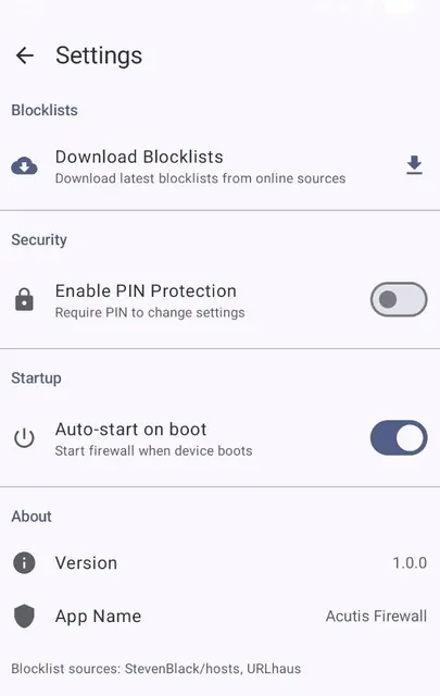 Screenshot 4 von Acutis Firewall