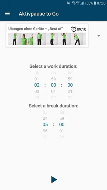 Screenshot 1 of Aktivpause to Go