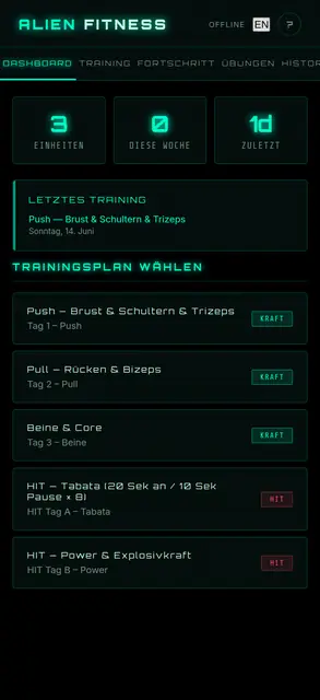 Screenshot 1 of Alien Fitness