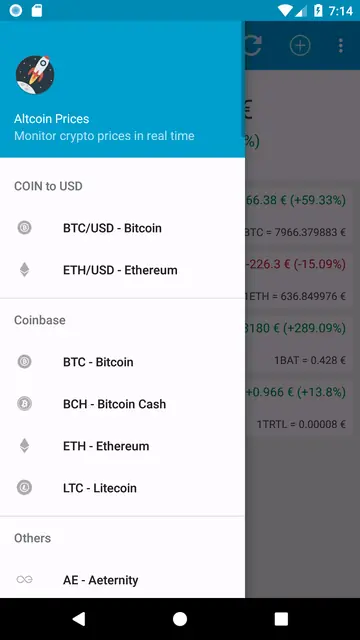 Screenshot 2 of Altcoin Prices