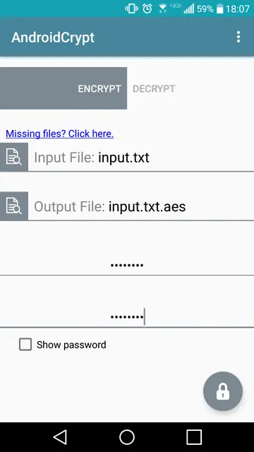 Screenshot 2 of AndroidCrypt