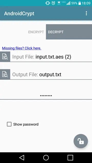 Screenshot 3 of AndroidCrypt