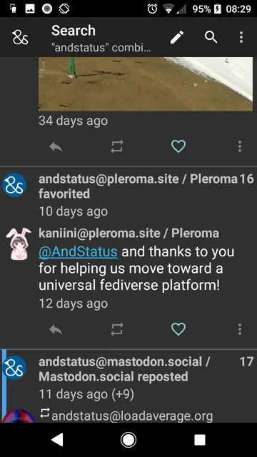 Screenshot 1 von AndStatus