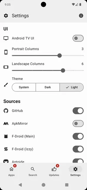 Screenshot 1 of APKUpdater