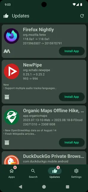 Screenshot 4 of APKUpdater
