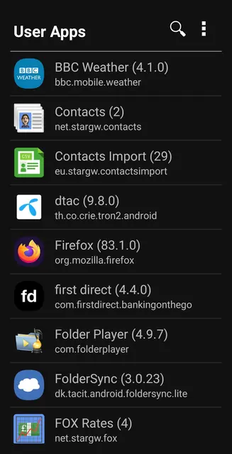 Screenshot 1 von AppList