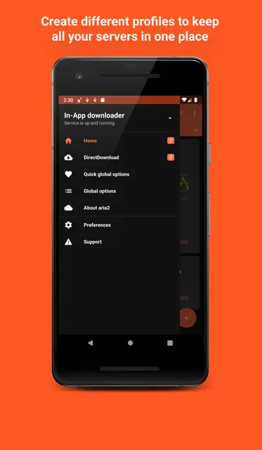 Screenshot 1 of Aria2App