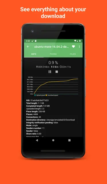 Screenshot 3 of Aria2App