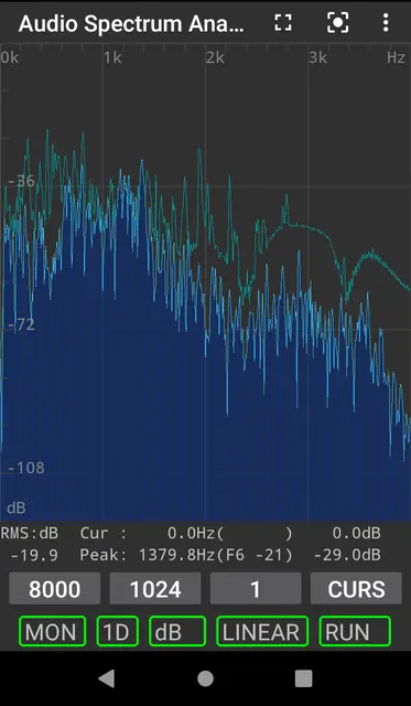 Screenshot 1 von Audio Spectrum Analyzer