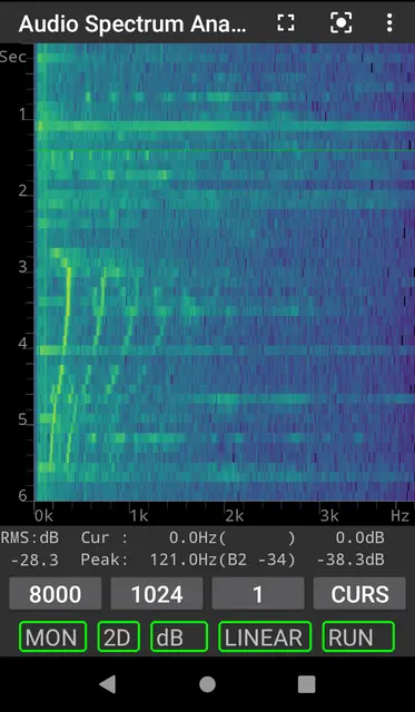Screenshot 2 von Audio Spectrum Analyzer