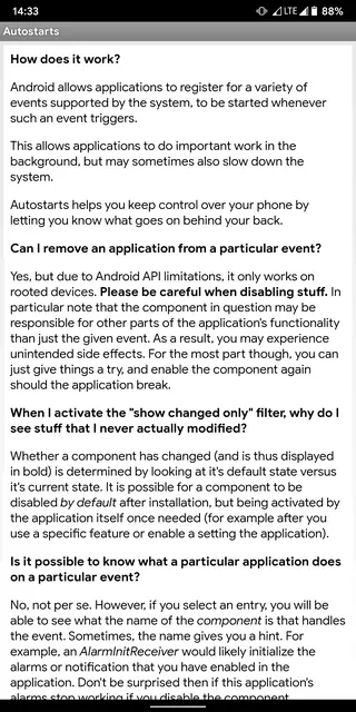 Screenshot 3 of Autostarts - Block apps from starting automaticall