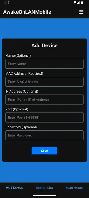 Screenshot 1 of AwakeOnLANMobile