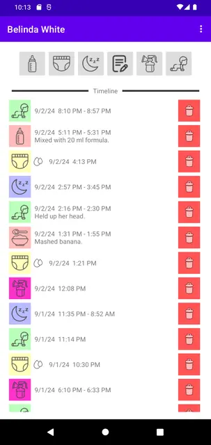 Screenshot 1 von Baby Buddy
