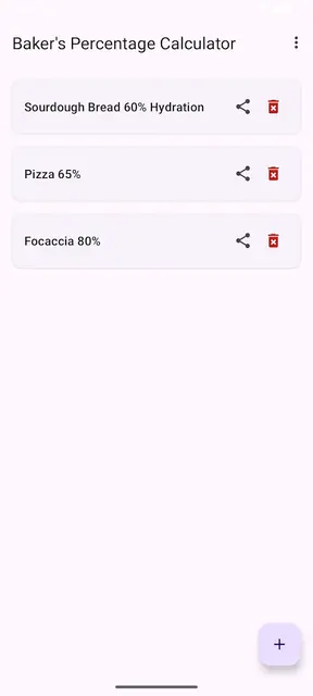 Screenshot 3 of Baker's Percentage Calculator