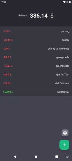 Screenshot 1 of Basic Cash Flow
