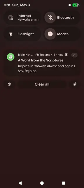 Screenshot 2 of Bible Notify