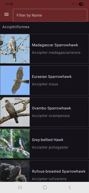 Screenshot 1 von Birdipedia