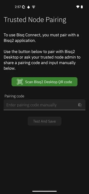 Screenshot 1 of Bisq Connect