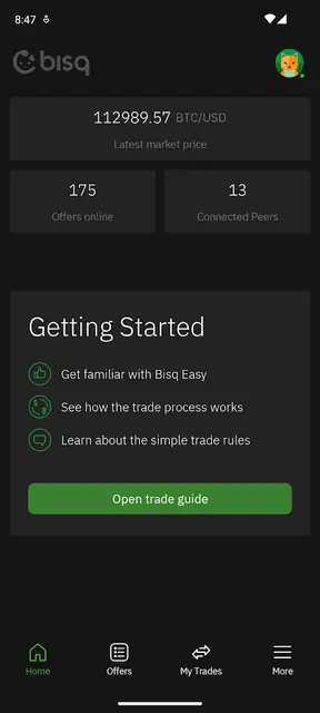 Screenshot 1 of Bisq Easy