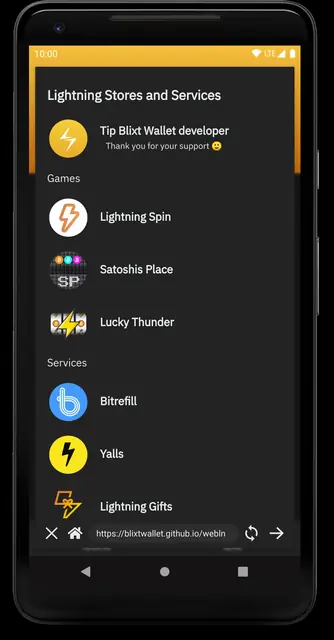 Screenshot 2 von Blixt Wallet