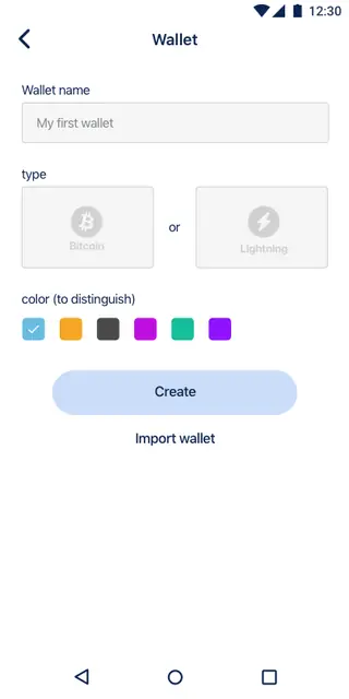 Screenshot 1 von BlueWallet