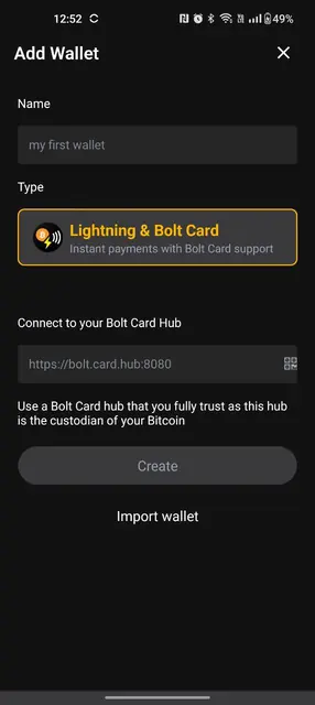 Screenshot 4 of Bolt Card Wallet