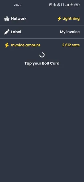 Screenshot 2 von Boltcard Tools Terminal