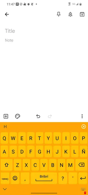 Screenshot 1 of Bribri for AnySoftKeyboard