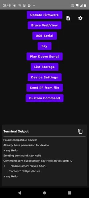 Screenshot 1 von Bruce App