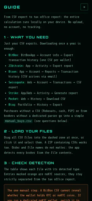 Screenshot 3 von BTC Steuertool