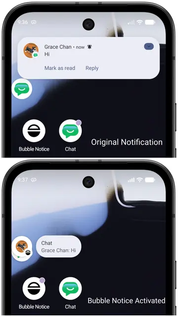 Screenshot 1 von Bubble Notice