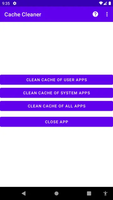 Screenshot 1 von Cache Cleaner