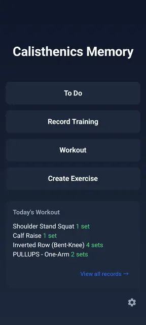 Screenshot 1 von Calisthenics Memory