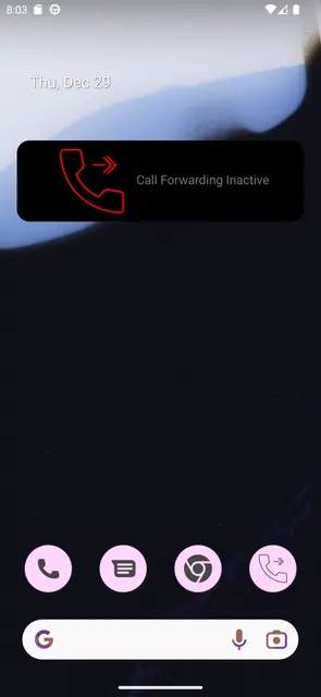 Screenshot 1 of CallForwardingStatus