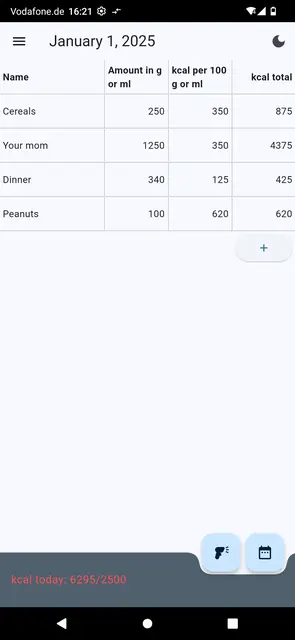 Screenshot 2 of Calorimeter