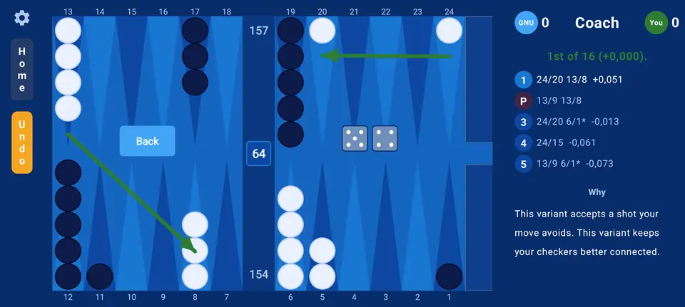 Screenshot 2 of CBG -- Clavierhaus BackGammon