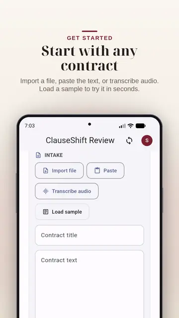 Screenshot 4 of ClauseShift