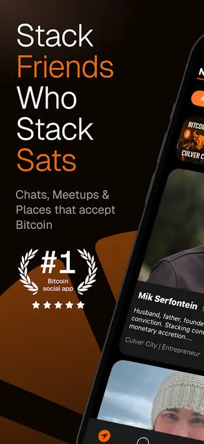 Screenshot 1 of Club Orange - Bitcoin Social