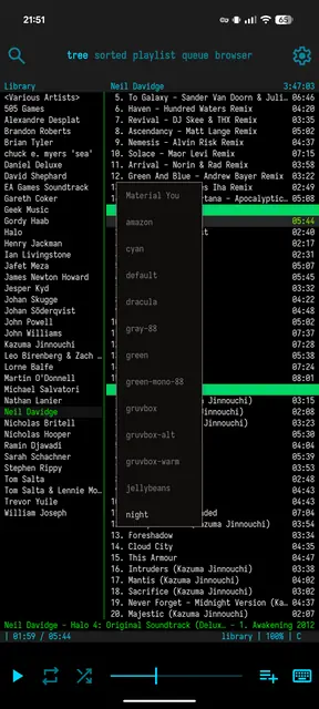 Screenshot 3 of cmus music player (android)