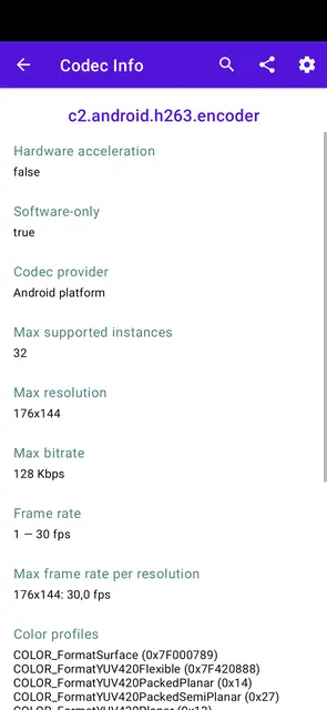 Screenshot 3 of Codec Info