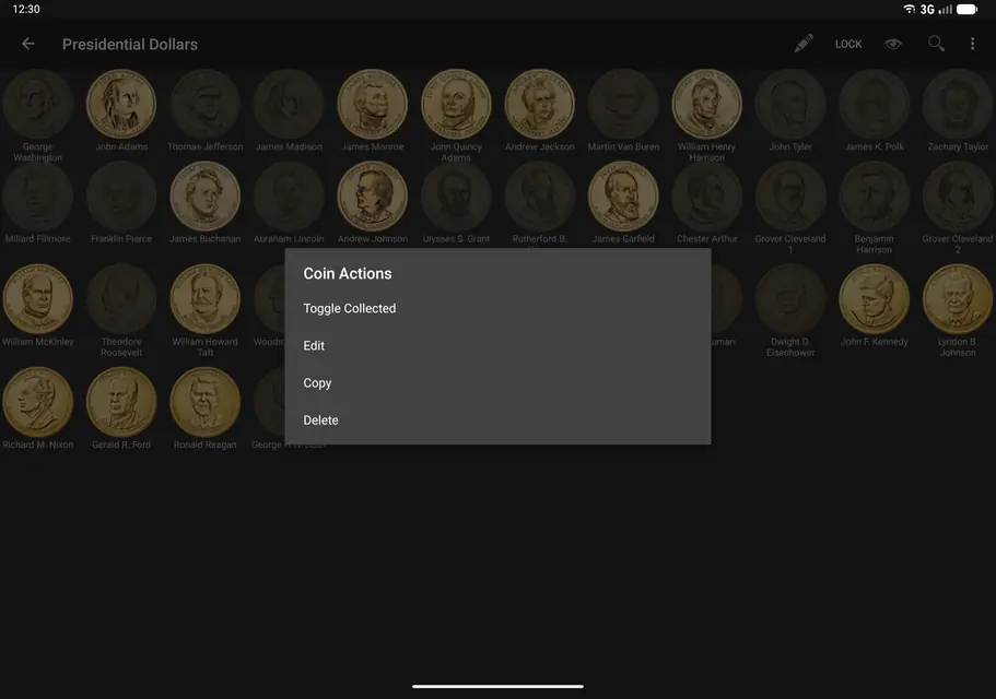 Screenshot 1 of Coin Collection