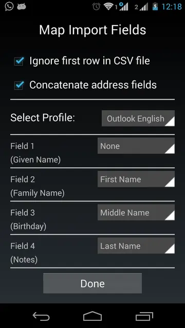 Screenshot 4 von Contacts Import
